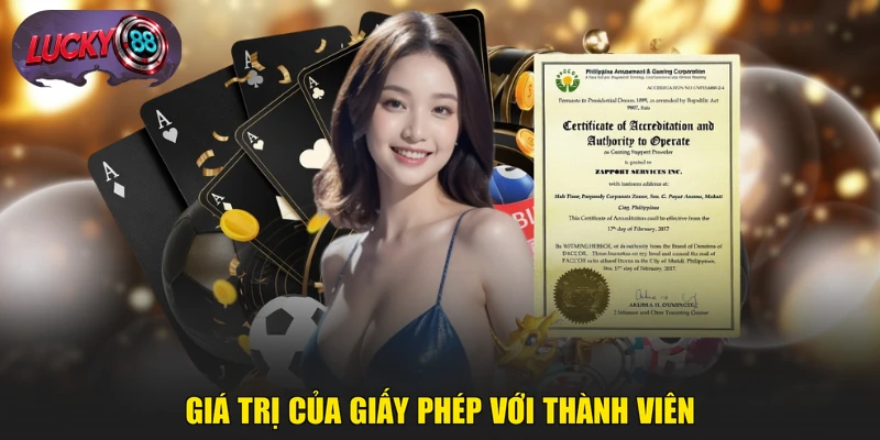 Giá trị của giấy phép với thành viên